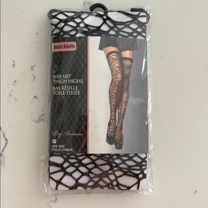Web net thigh highs